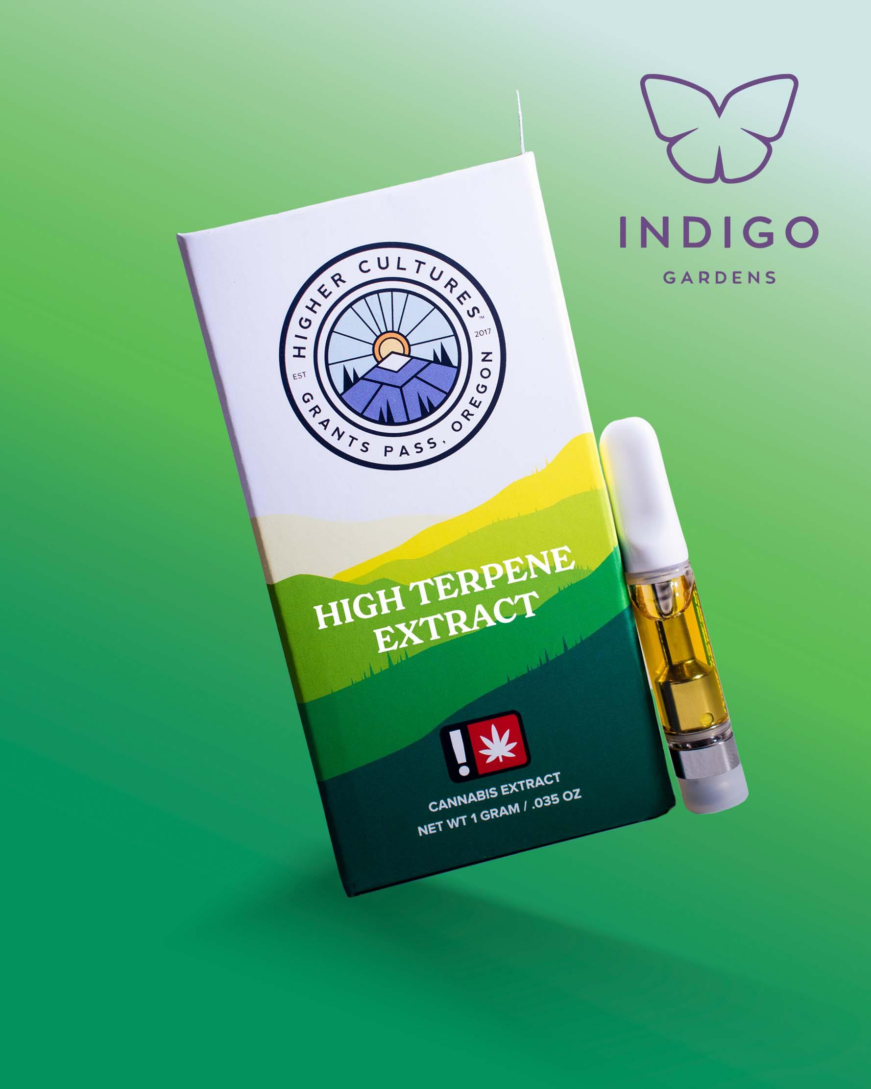 Photograph of product: Cartridge ~ Higher Cultures ~ HTE Live Resin ~ Oui'd ~ Breadstix