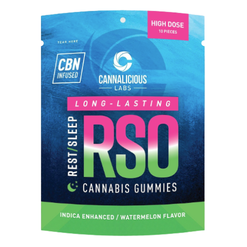 Photograph of product: Cannalicious RSO Watermelon Rest Oui'd Gummies 200mg TH-oui