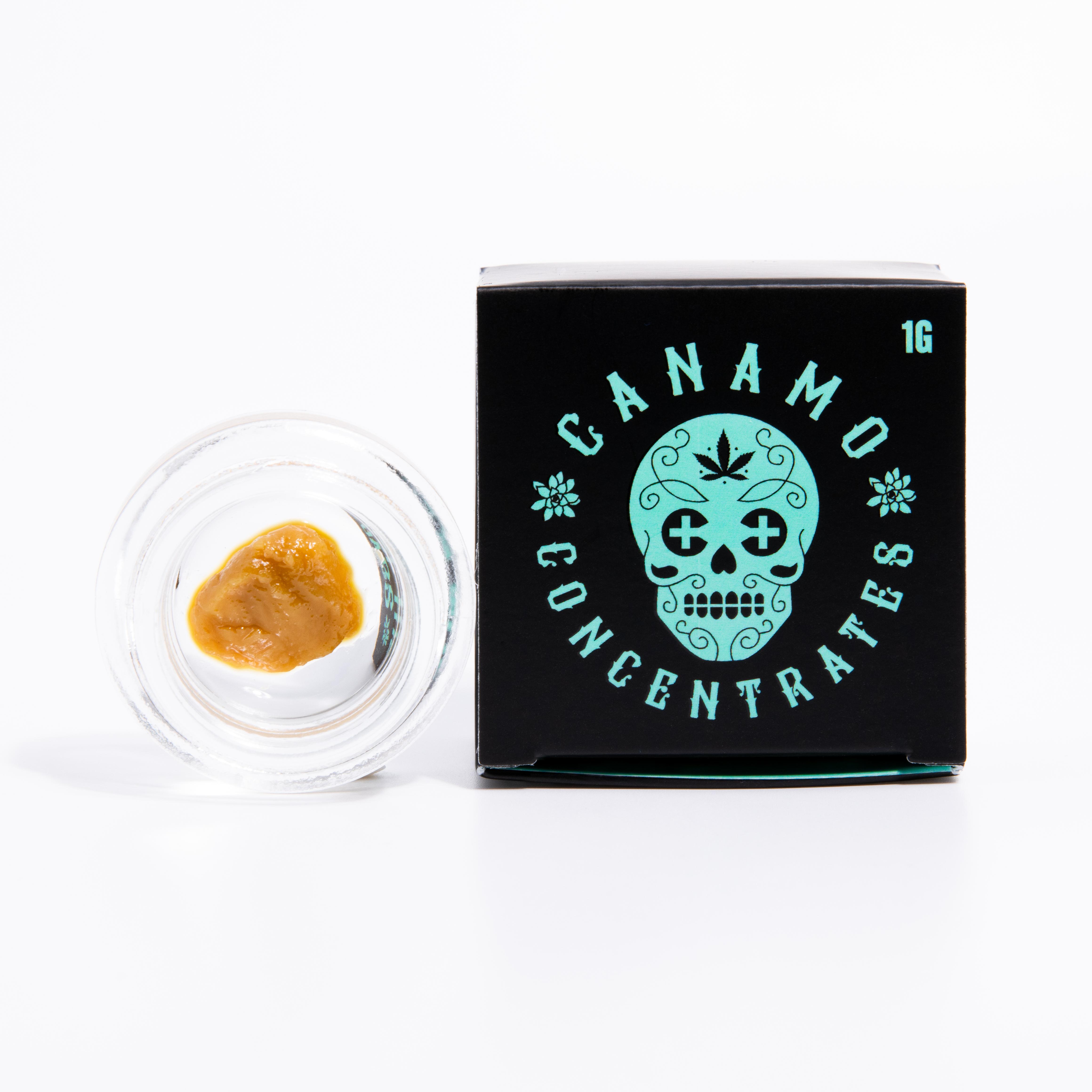 Photograph of product: 1g Cured Badder (Grape Haze)