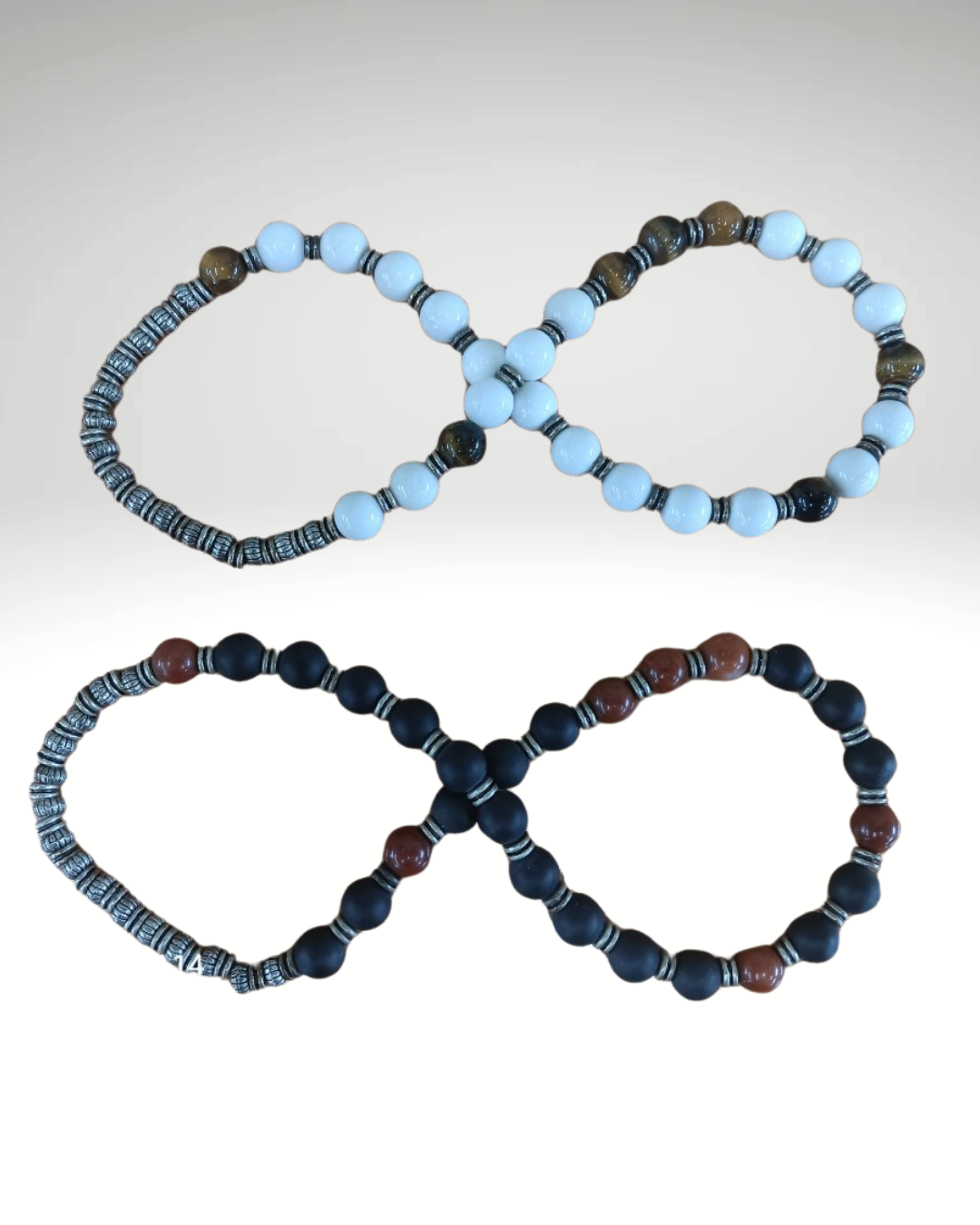 Photograph of Product: Double Lopp Gemstone Bracelets