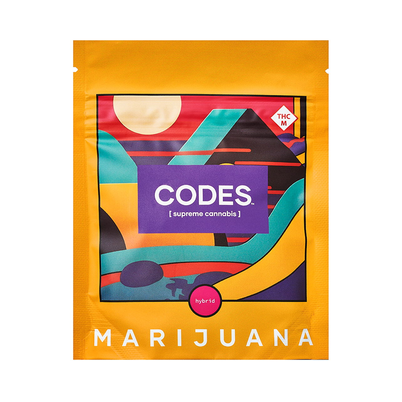 Photograph of product: CODES | PEACH CRESCENDO | PRE-PACK | 3.5G | HYBRID