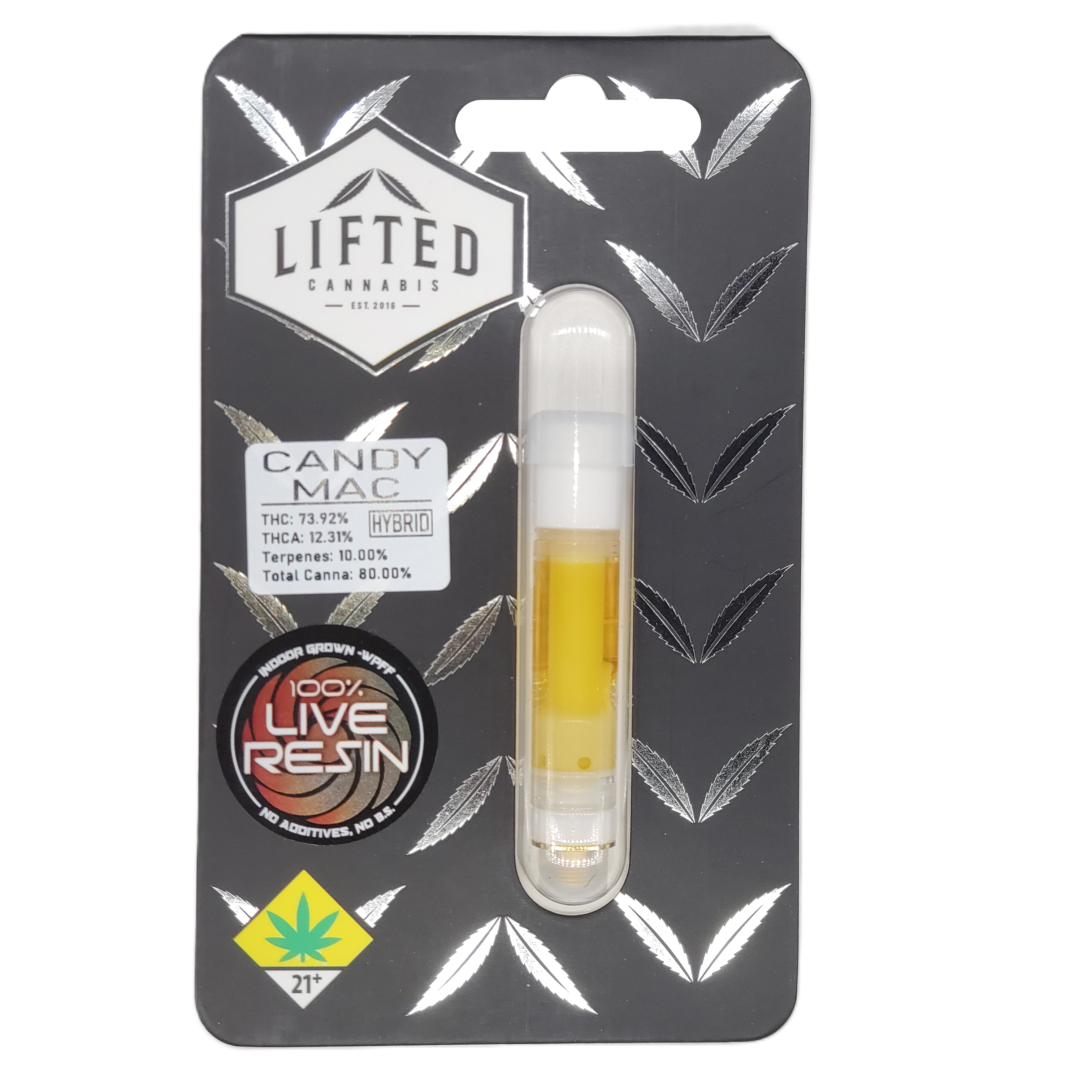 Photograph of product: Lifted VAPE Candy MAC LR Cart 1g
