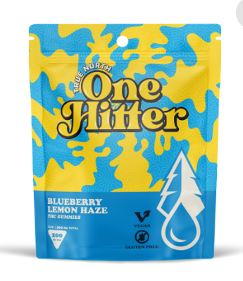 Photograph of product: True North One Hitter 200mg Blueberry Lemon Haze