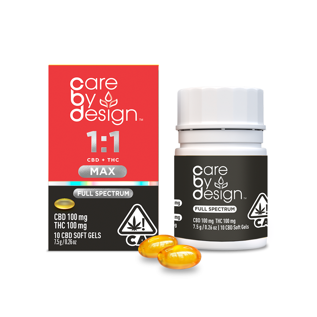 Photograph of product: 1:1 MAX SOFT GEL 10PK - 1000MG:1000MG