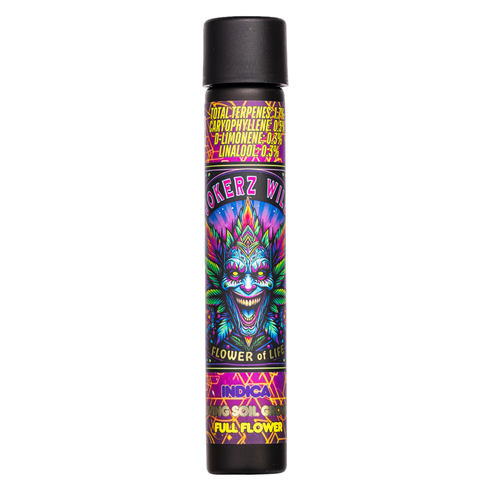 Photograph of product: Flower Of Life | Jokerz Wild Pre Roll