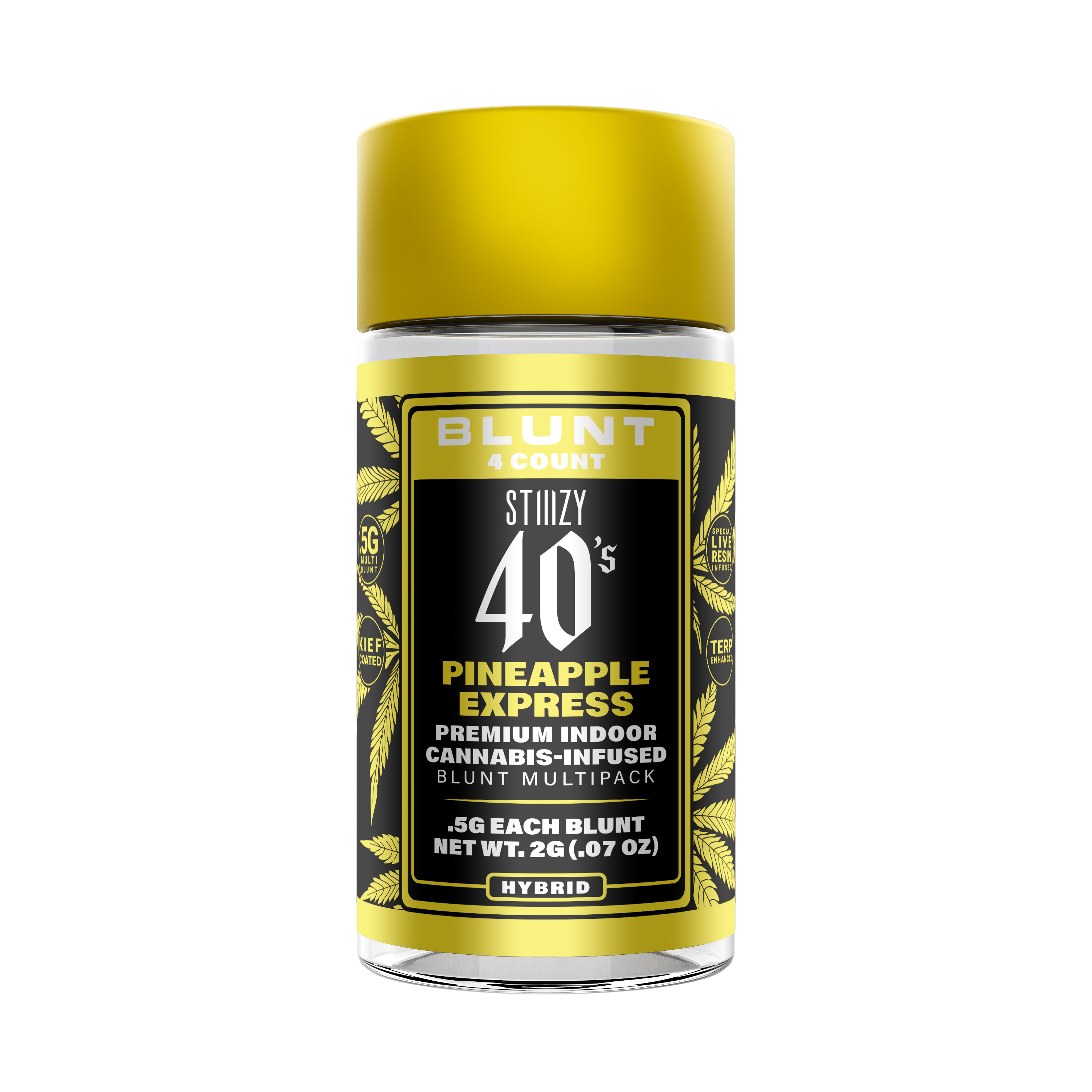 Photograph of product: STIIIZY 40's Pineapple Express Infused Blunts 4pk 2g