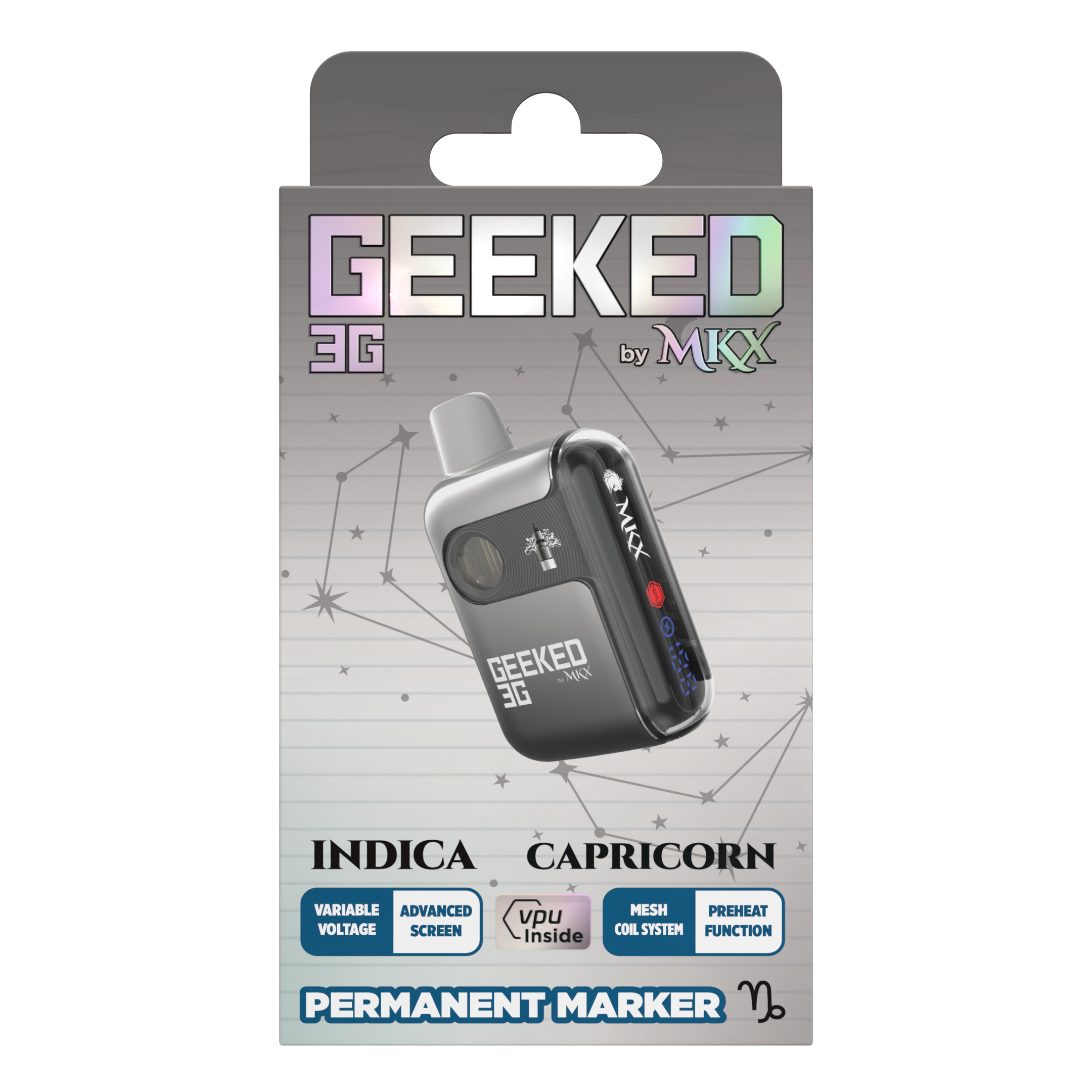 Photograph of Product: Geeked - Permanent Marker Disposable 3g