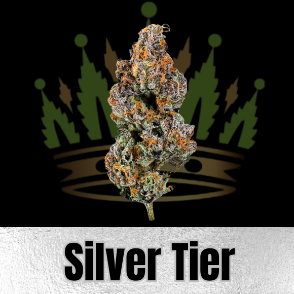Photograph of product: Silver Tier $69oz - Violator Kush - 14g