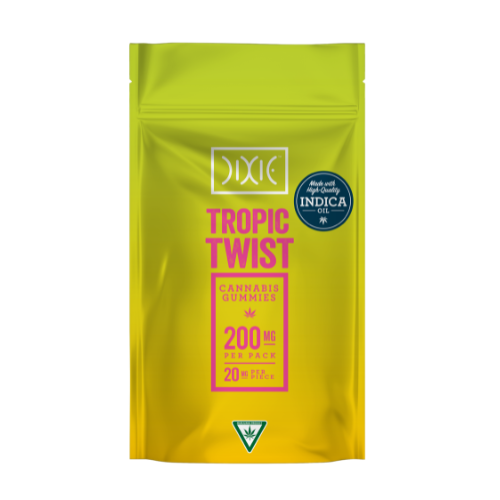 Photograph of product: Dixie | Tropic Twist Gummies | 10x20mg | 200mg