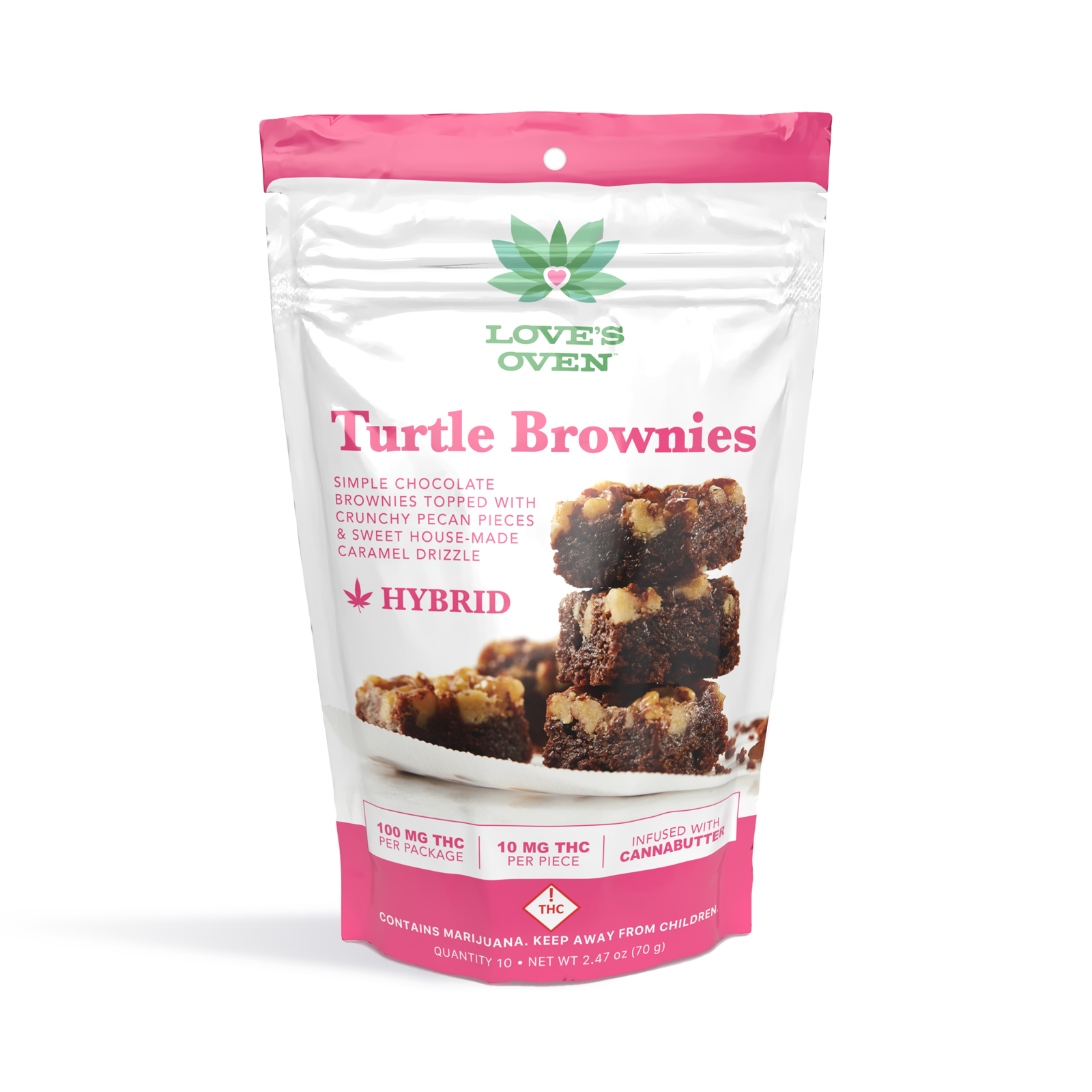 Photograph of product: Hybrid Turtle Brownies