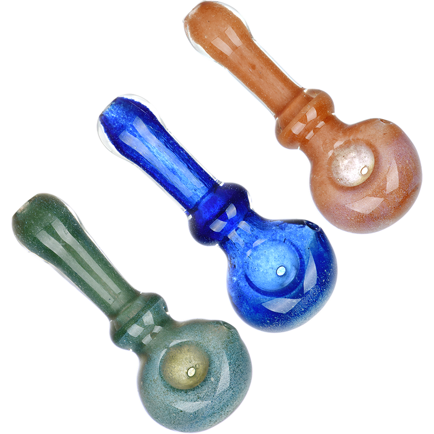 Photograph of product: Space Moss Glass Spoon Pipe | 3.75" |