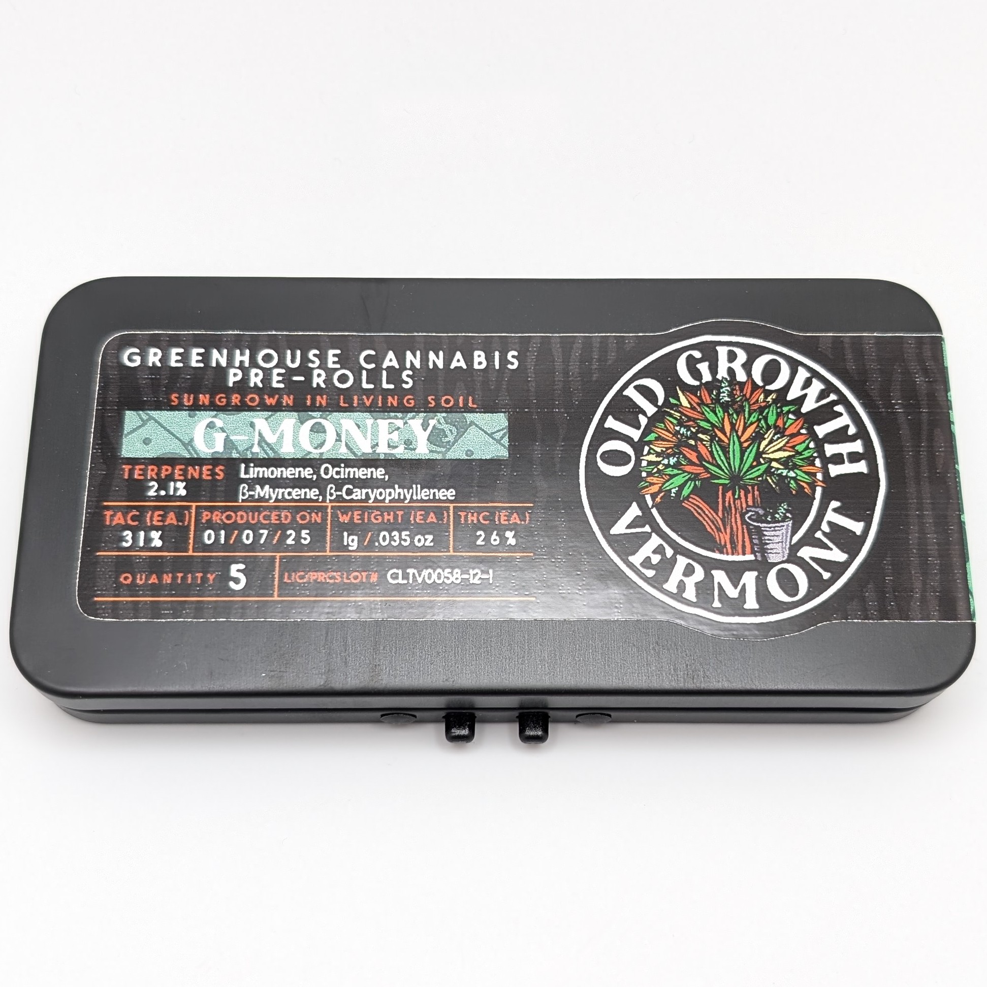 Photograph of Product: G-Money 5pk Pre Rolls 5g