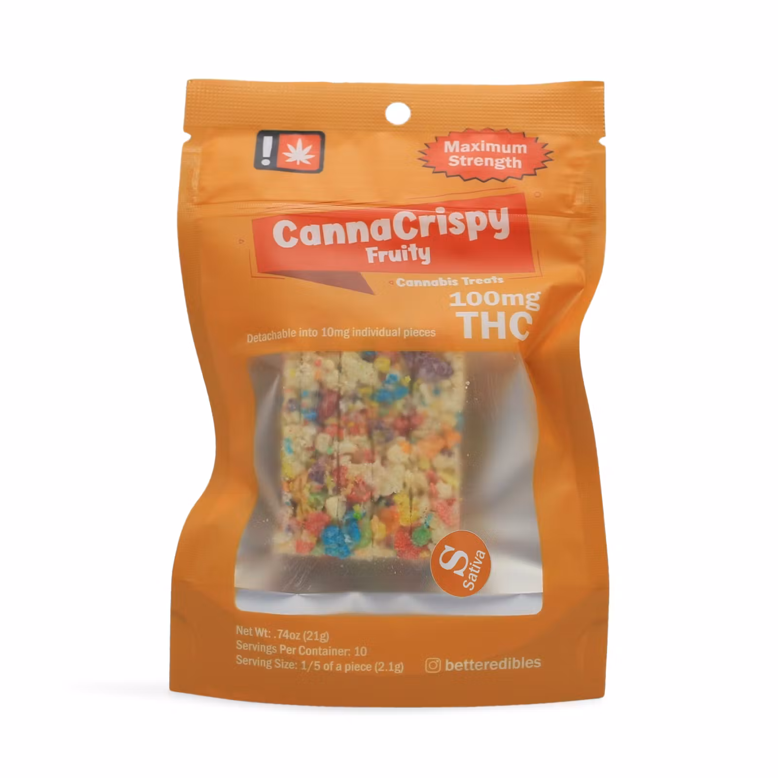 Photograph of product: Fruity Rice Crispy | 100mg