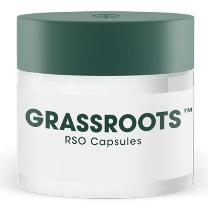 Photograph of product: Birthday Cke RSO Capsules 100mg/10pk