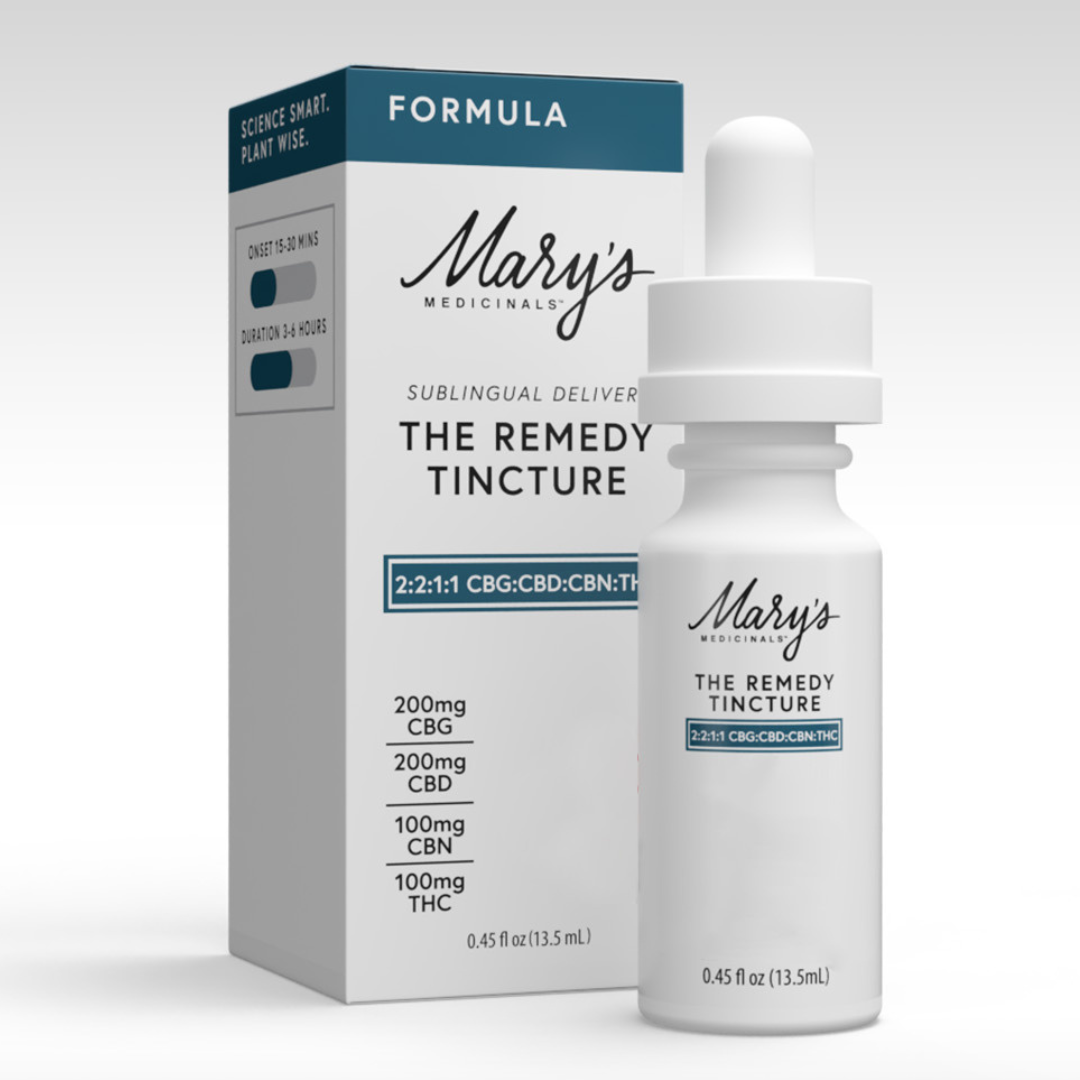 Photograph of product: Mary's Medicinals | The Remedy CBG:CBN:CBD:TH-oui Dropper | Tincture | 100mg TH-oui/200mg CBG/200mg CBD/100mg CBN