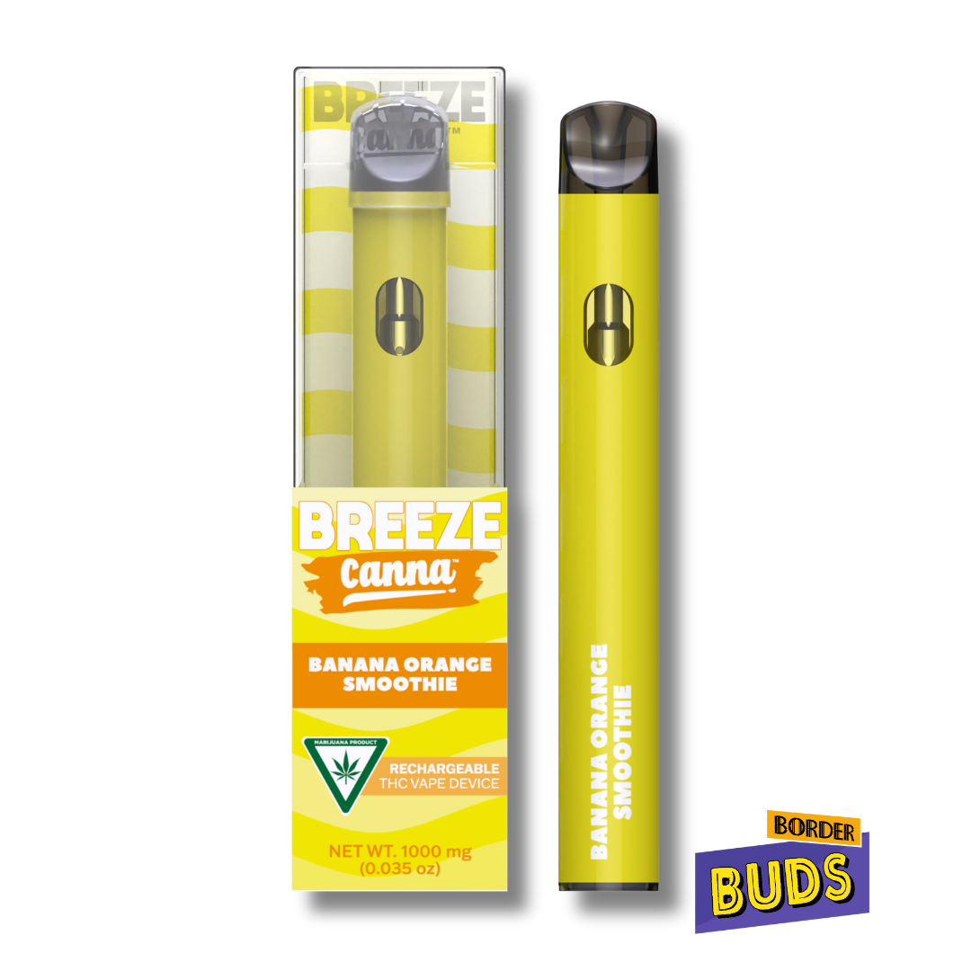 Photograph of product: Banana Orange Smoothie | Breeze Canna | 1g | Disposable