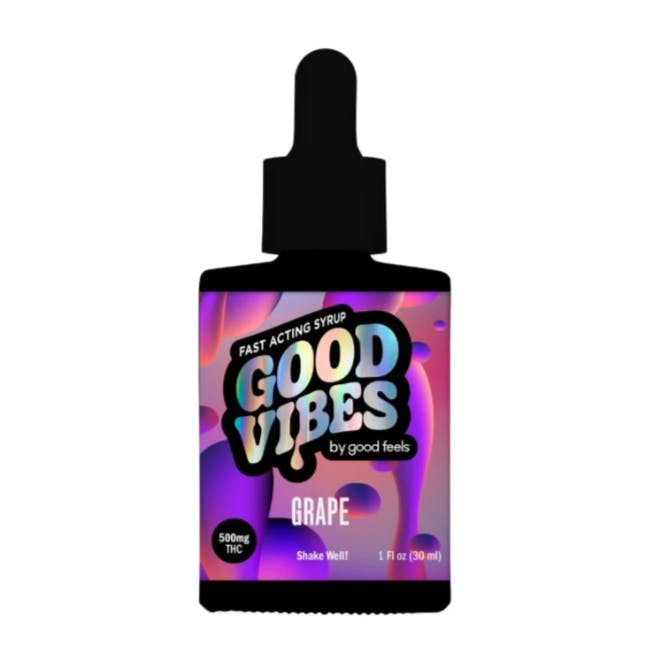 Photograph of product: Good Vibes Grape (H) Tincture Syrup 500mg