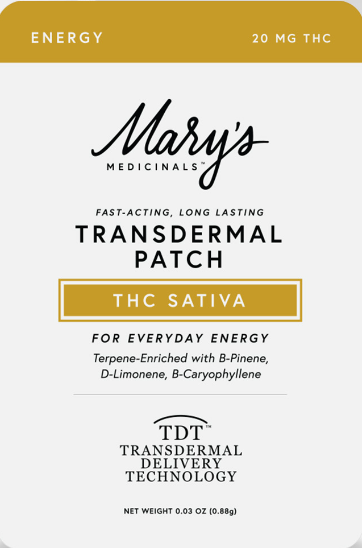 Photograph of product: Mary's Medicinals - PATCH - Oui'd - Energy - 20mg