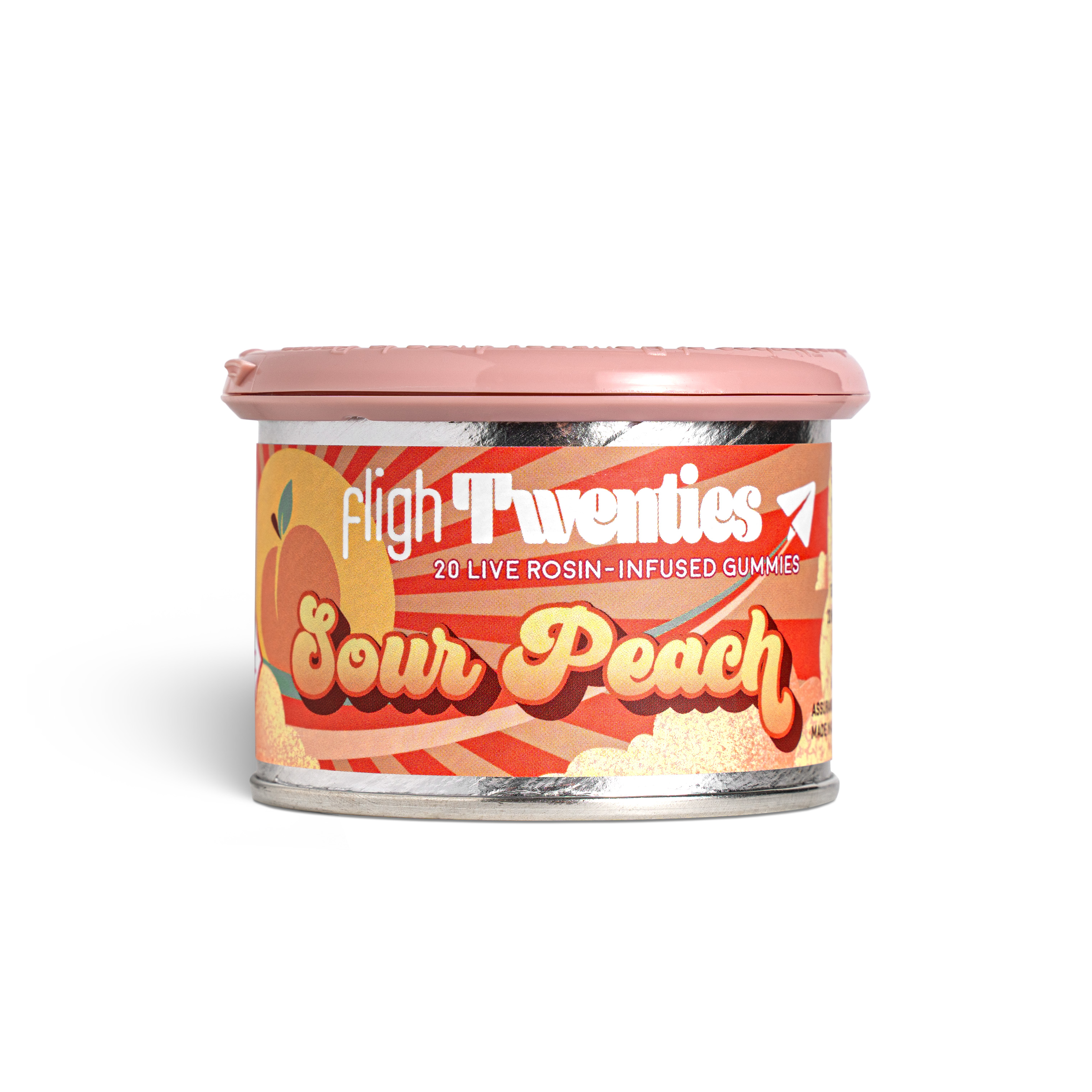 Photograph of Product: Sour Peach Gummy 20 Pack - 100mg