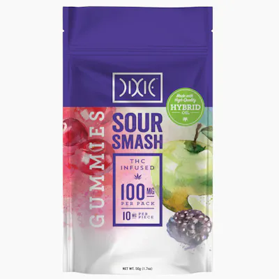 Photograph of product: Dixie | Gummies 100mg | H | Sour Smash