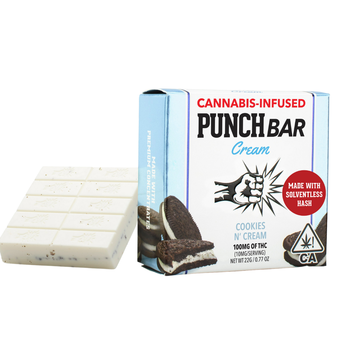 Photograph of product: COOKIES N' CREAM WHITE CHOCOLATE SOLVENT au chocolat BAR