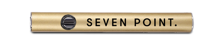 Photograph of product: MUNCH MAKERS SEVEN POINT. 510 VAPE BATTERY GOLD
