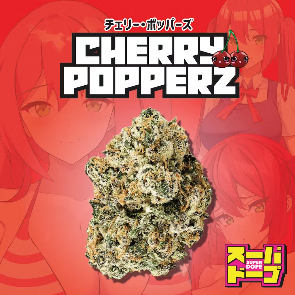 Photograph of product: Cherry Popperz 3.5g PP by Super Dope