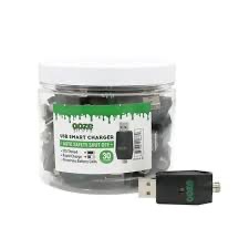 Photograph of product: Ooze USB Smart Chargers 30pk Jar | 510 Male Thread