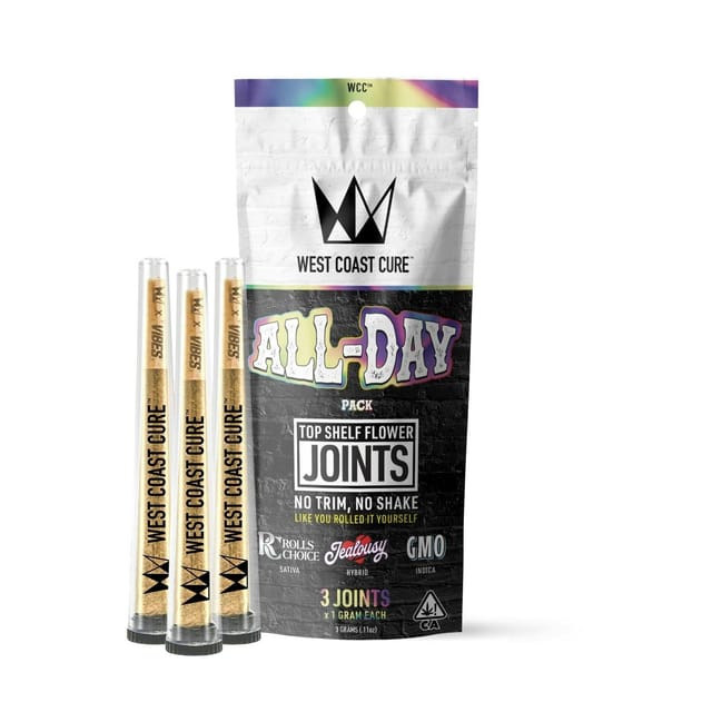 Photograph of product: All Day Pack | Variety Pack 3 x 1g Top Shelf CUREjoint - 