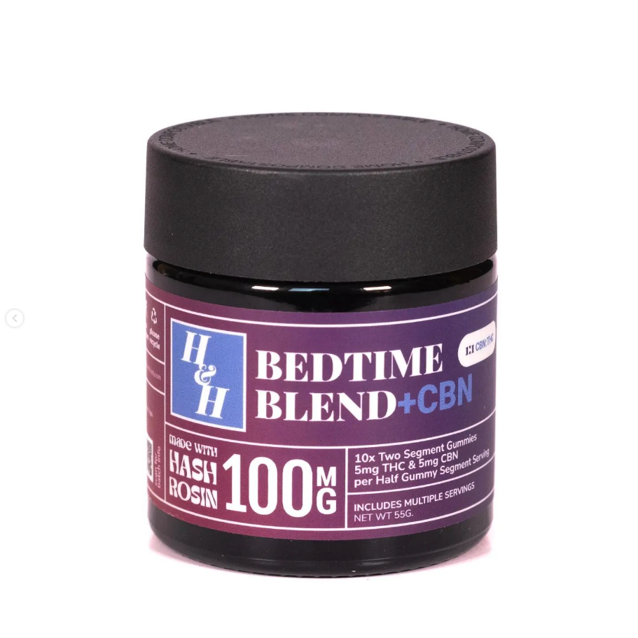 Photograph of product: 1:1 TH-oui + CBN Bedtime Blend au chocolat Rosin Gummy- 5mg, 2 Serv (10ct.)