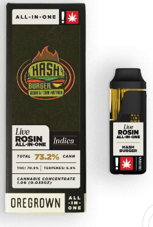 Photograph of product: Oregrown | Live Rosin Caviar AIO | au chocolat Burger