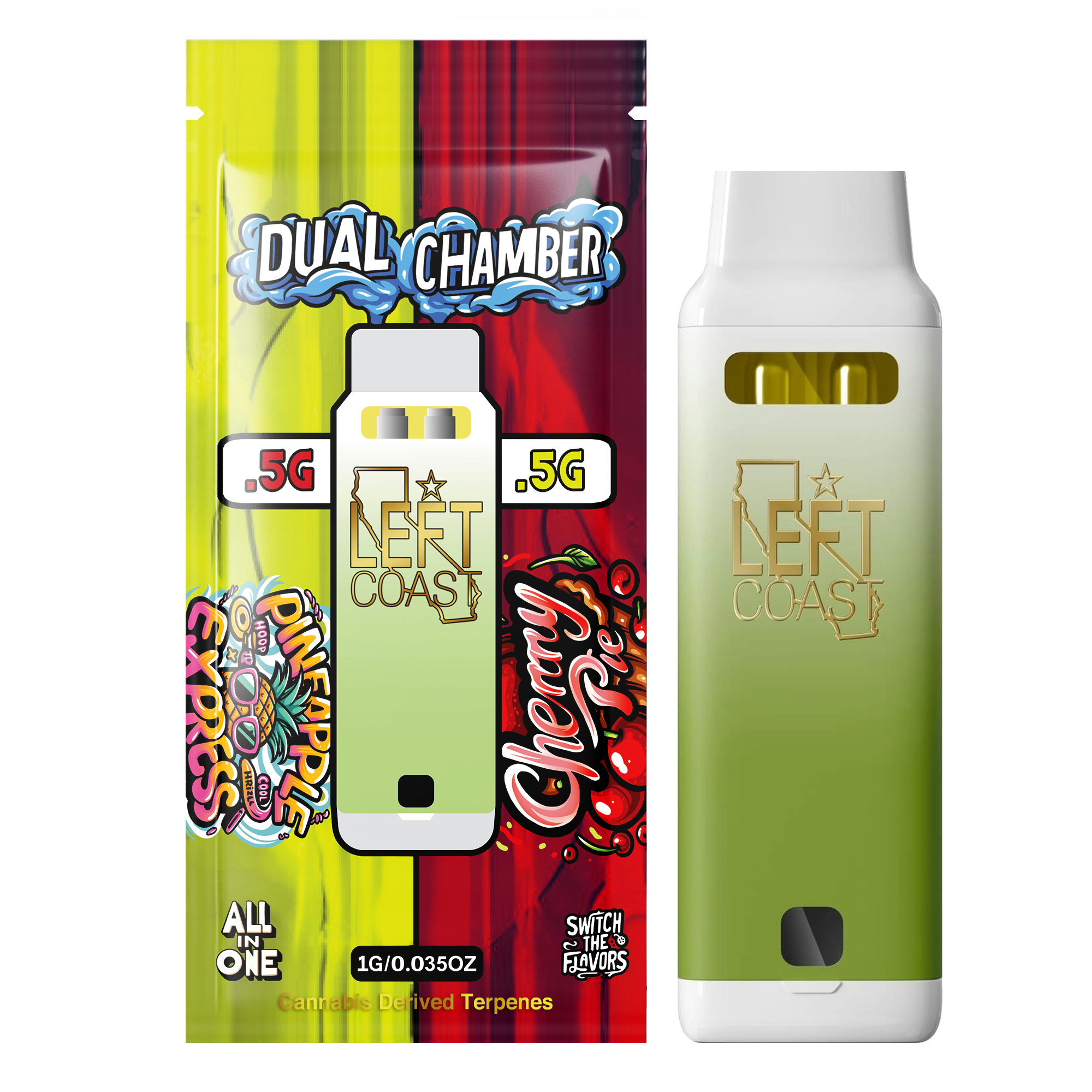 Photograph of product: Dual Chamber 1G - Pineapple Express x Cherry Pie