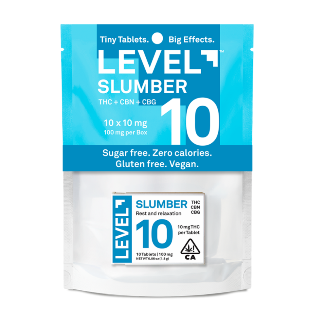 Photograph of product: LEVEL - SLUMBER 10MG TABLETS 100MG