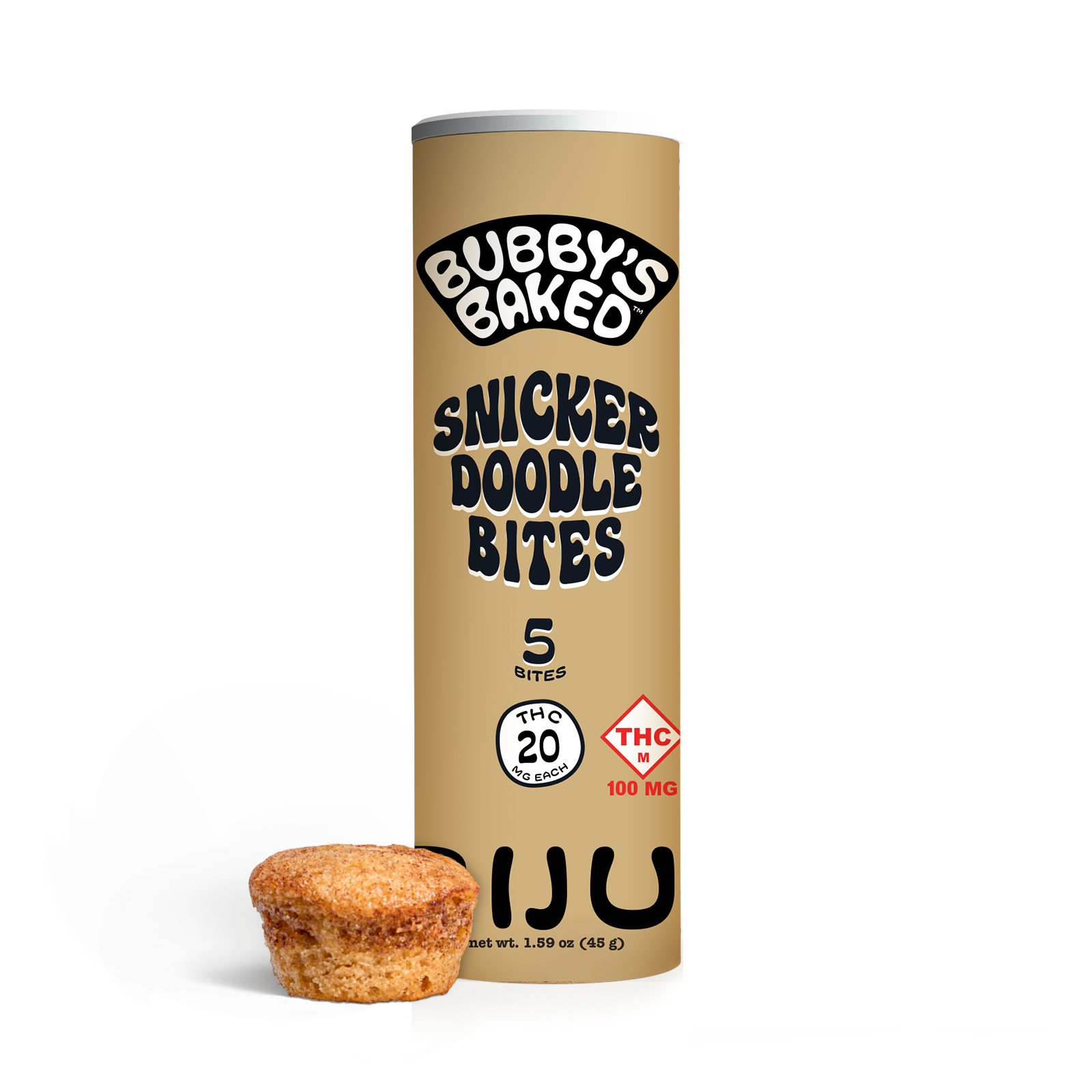 Photograph of product: BUBBY'S BAKED - BAKED GOODS - 100MG - 5PK - SNICKERDOODLE BITES - HYBRID