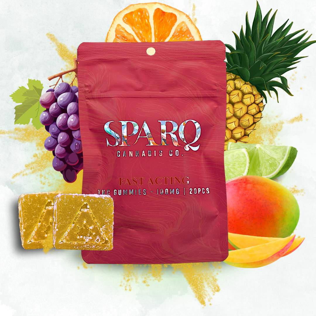 Photograph of product: Sparq Punch Gummies | 100mg