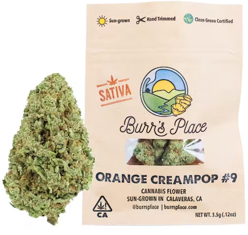 Photograph of product: Orange Creampop (S) 3.5g 8th - Burr's Place