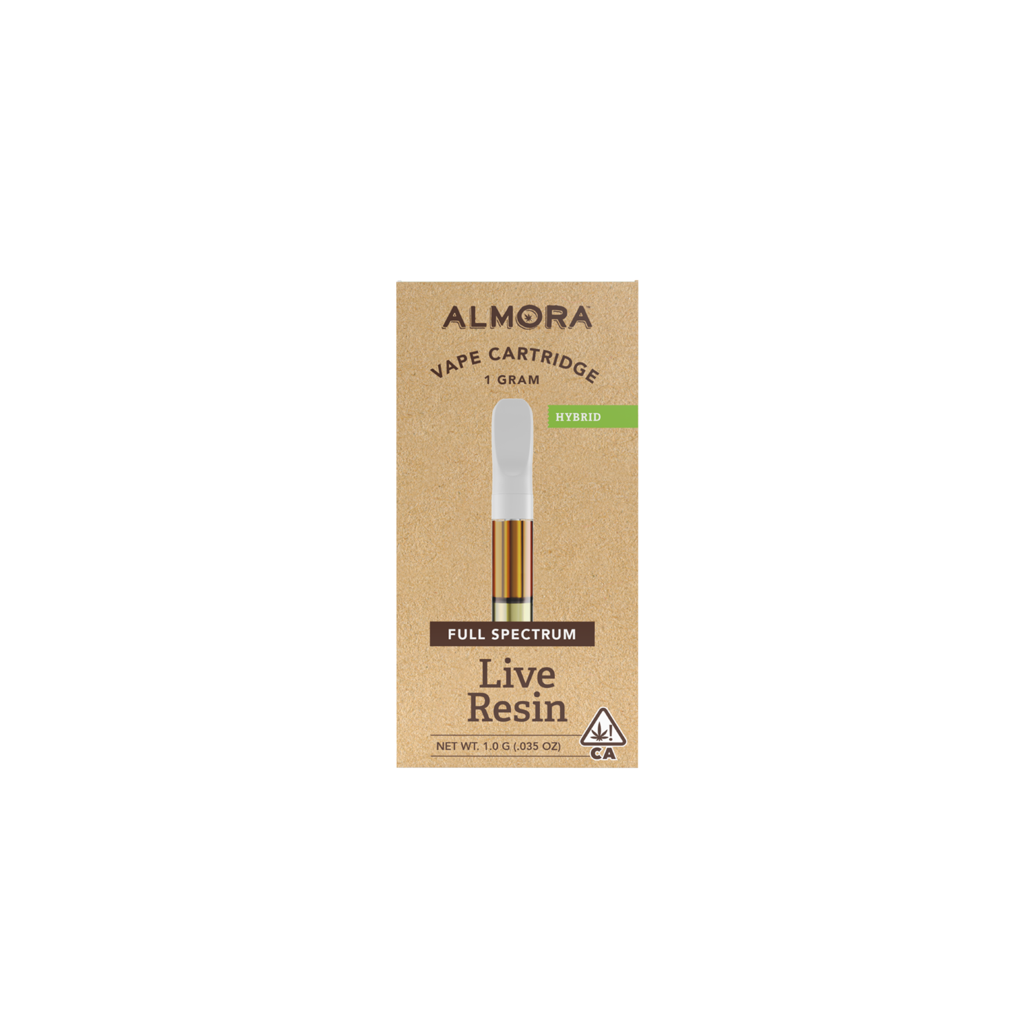 Photograph of product: Almora - 1g Live Resin Cartridge - Hawaiian Burger