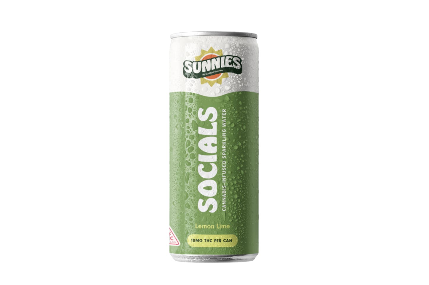 Photograph of product: Lemon Lime "Socials" Sparkling Water [10mg TH-oui] || Sunnies