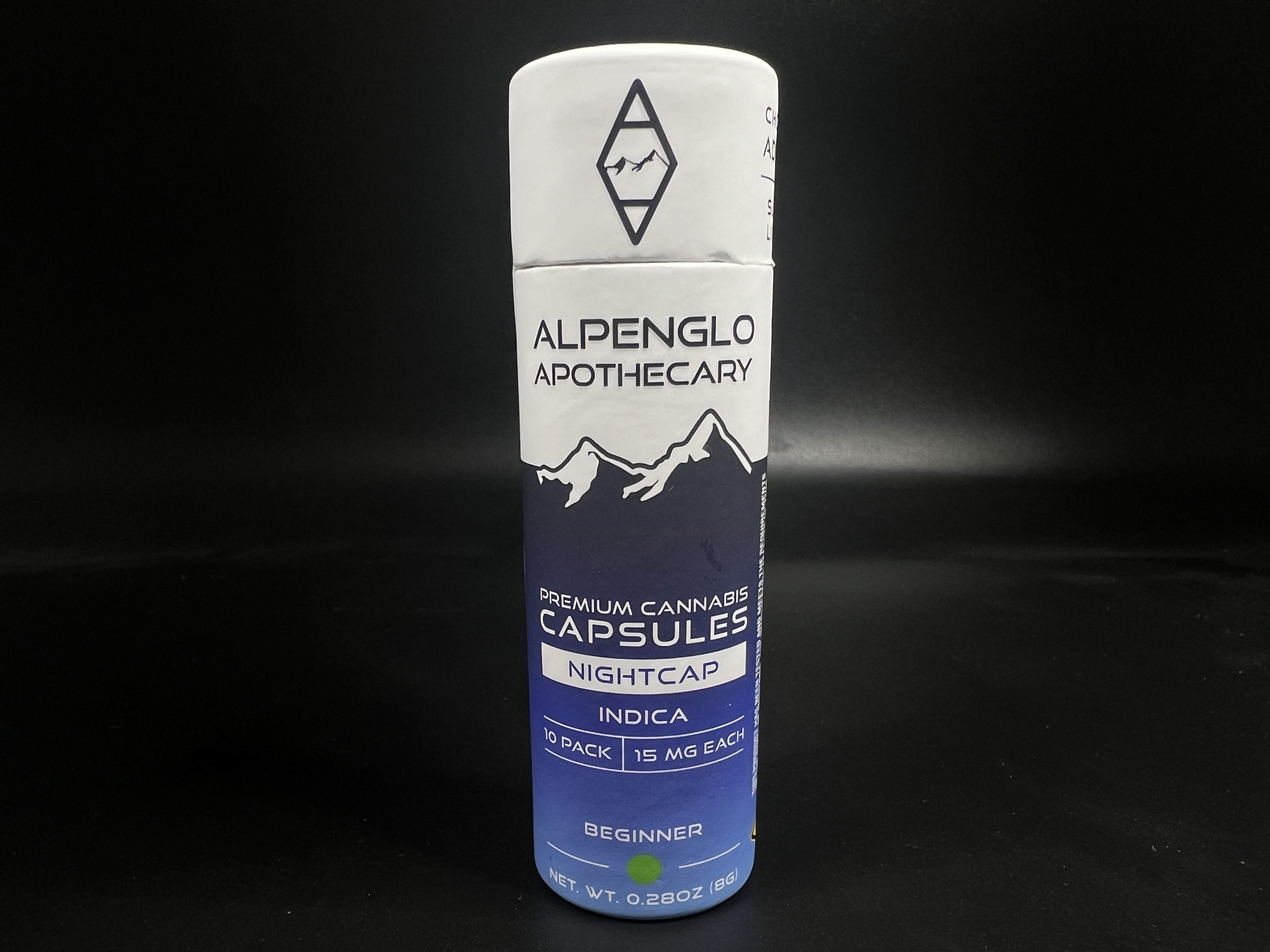 Photograph of product: Nightcap - Alpenglo - 15mg (10pk)