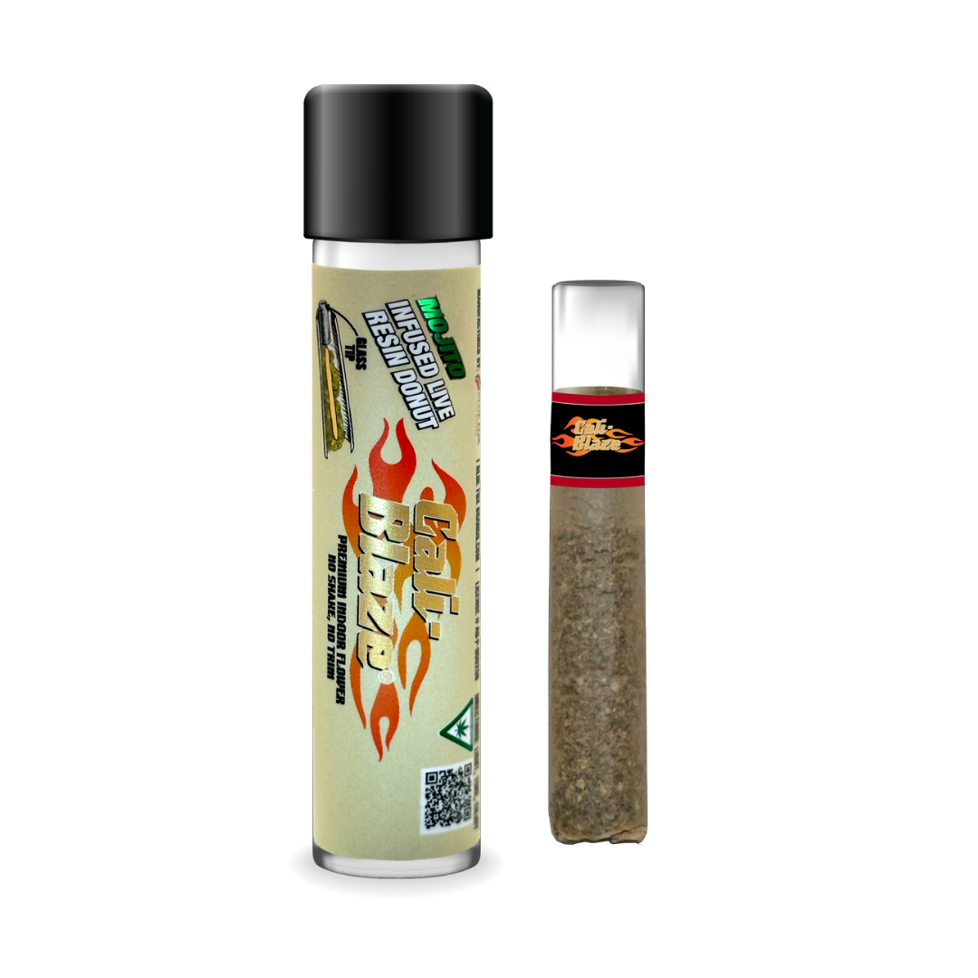 Photograph of product: Cali-Blaze | Mojito Live Resin Infused Donut | 1.2g