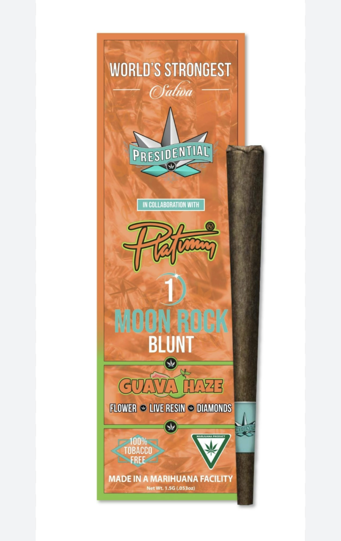 Photograph of product: Presidential: Guava Haze 1.5G Moon Rock Infused Blunt
