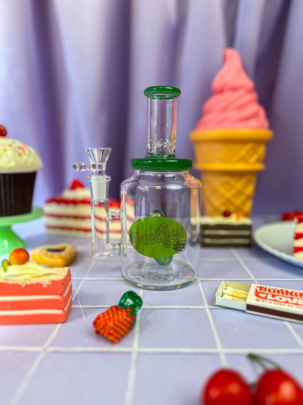 Photograph of product: Water Pipe | 7" | Pickle Jar | Burning Love