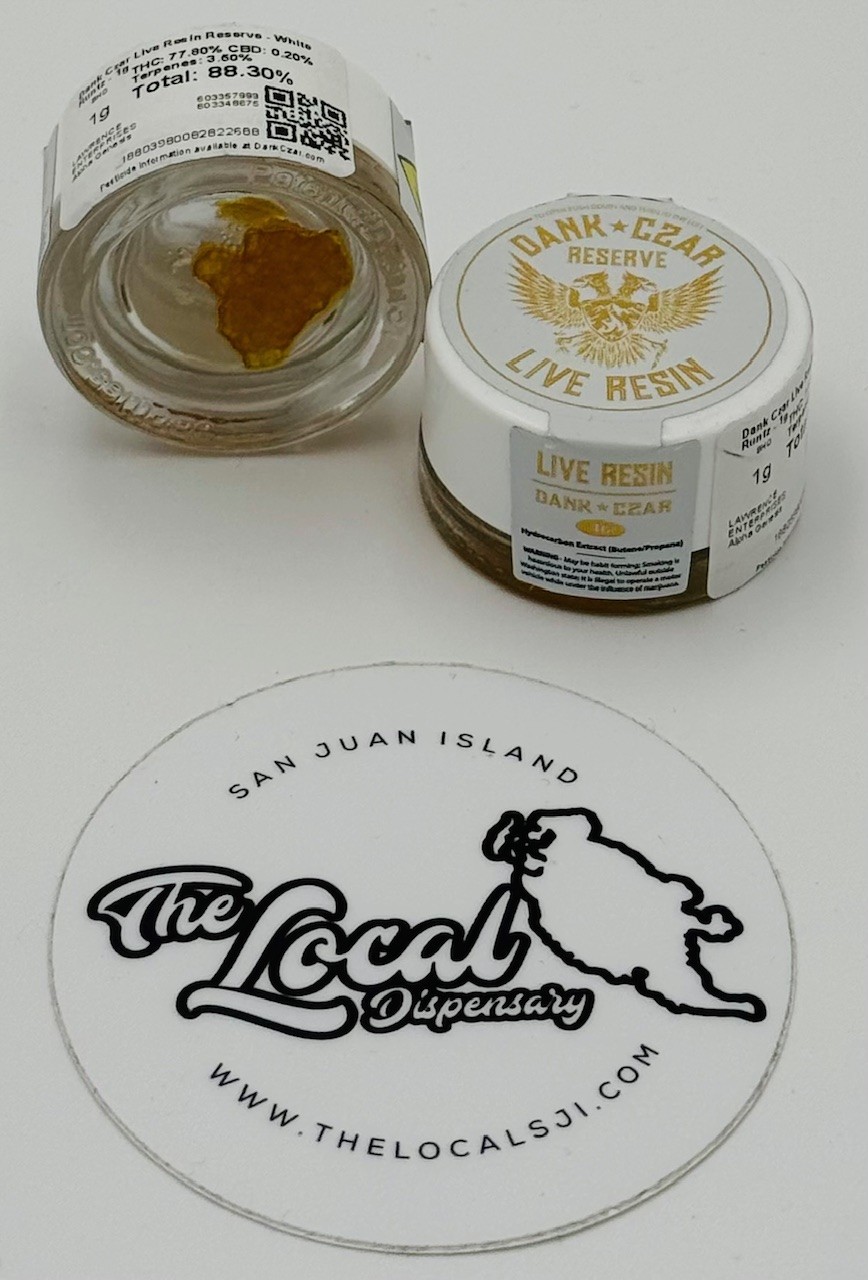 Photograph of product: White Runtz Live Resin Reserve