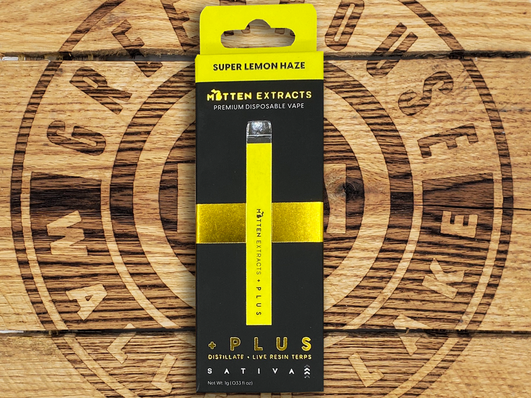 Photograph of product: Mitten Extracts | + Super Lemon Haze | 1g AIO Vape