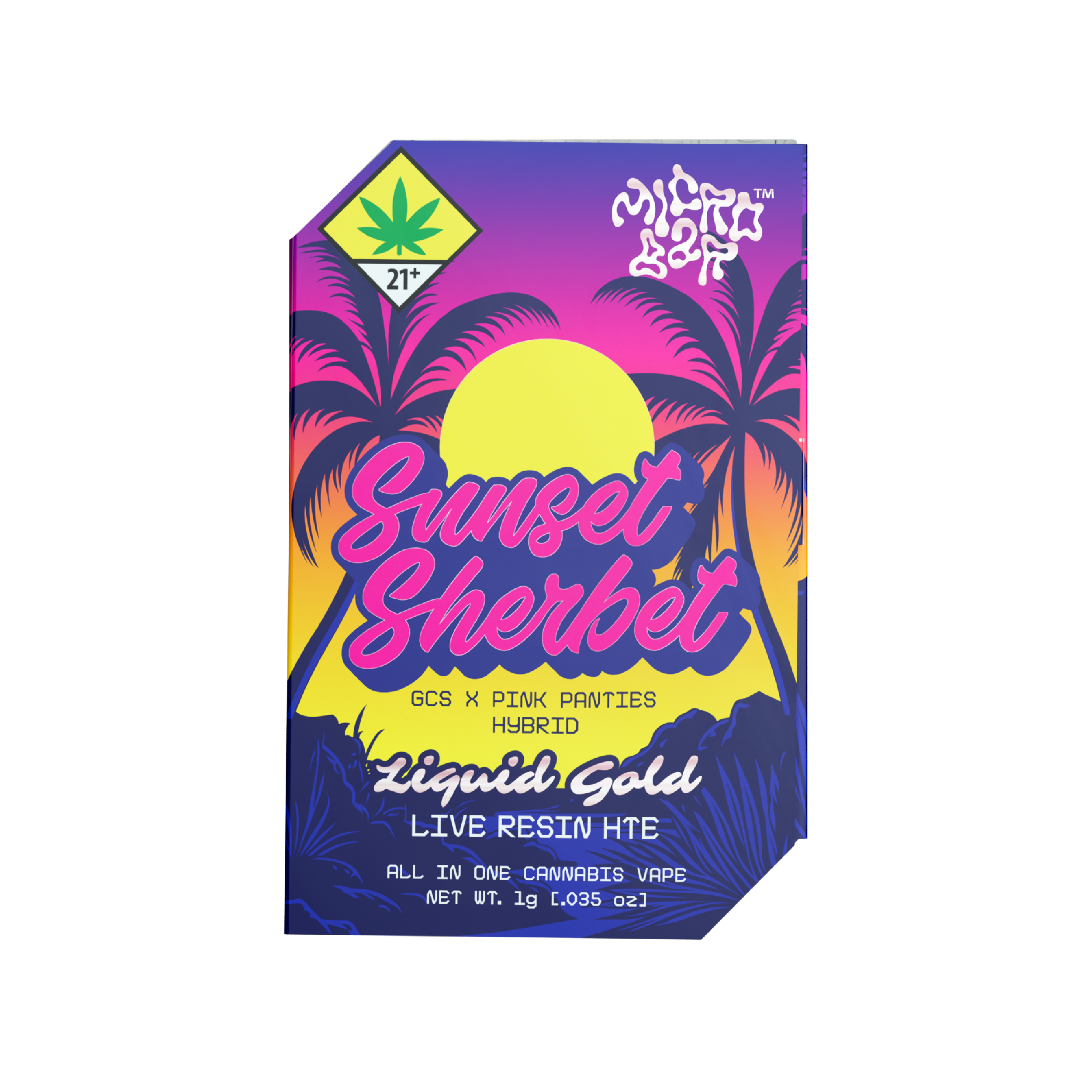 Photograph of product: Sunset Sherbet - LIQUID GOLD - Live Resin Disposable | 1g (DOH)