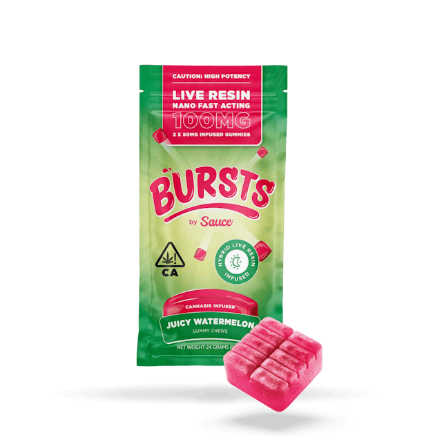 Photograph of product: Juicy Watermelon | BURST | 2pk | 100mg Edible