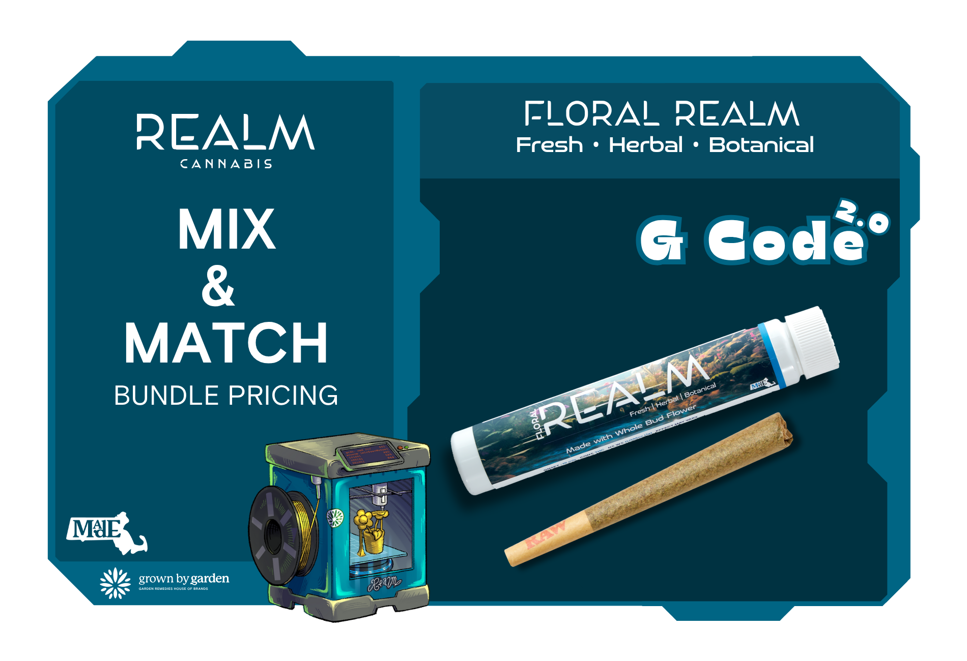 Photograph of product: G-Code 2.0 | Floral | Pre-Roll