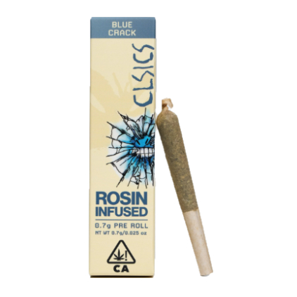 Photograph of product: BLUE CRACK - 0.7G ROSIN INFUSED