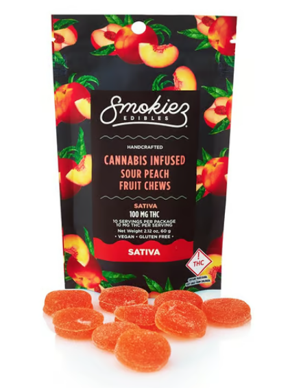 Photograph of product: Smokiez - Sweet Peach - Oui'd 100mg