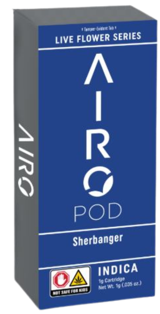 Photograph of product: Airo - Sherbanger Vape Cart 1g